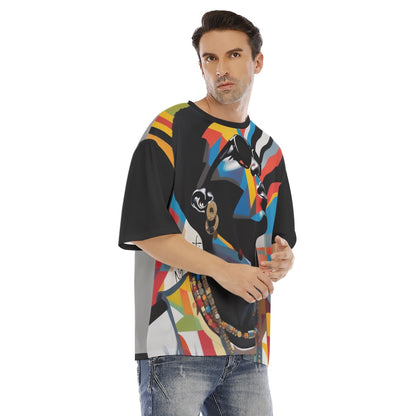 All-Over Print Men's Drop Shoulder T-shirt With Short Sleeve