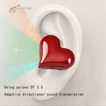 New Heart Shaped Wireless Bluetooth Headphones Heart Shaped Earphones Woman Earphone High Quality Heart Earbuds Girl Gift